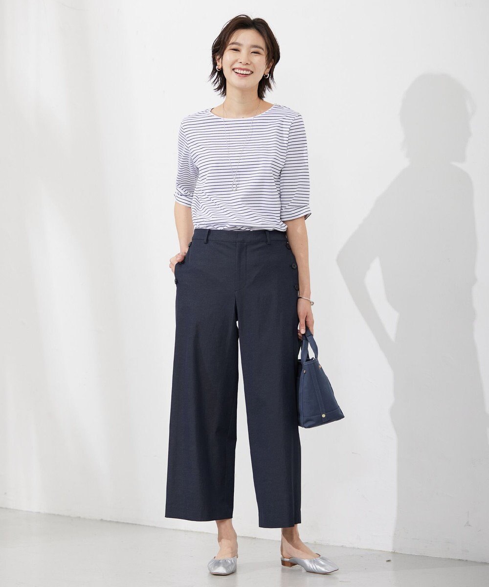 J.PRESS LADIES オーバルドロップ ネックレス 