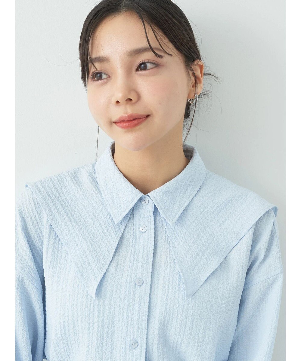 earth music&ecology ダブルカラーシャツ 