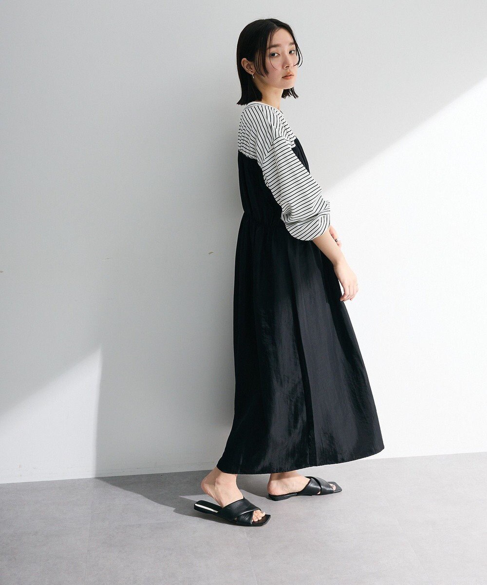 Green Parks シャーリングドッキングワンピース 