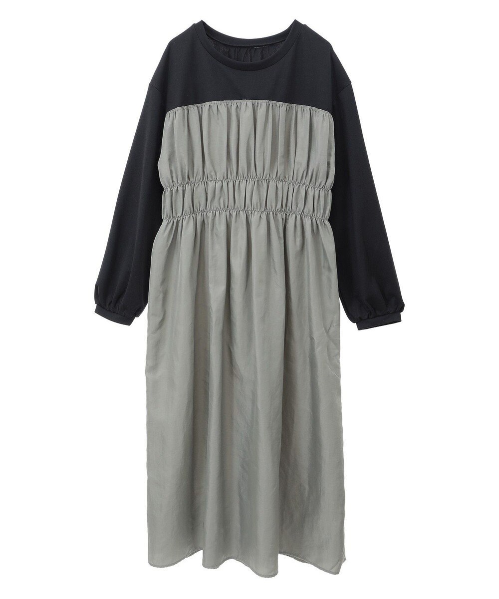 Green Parks シャーリングドッキングワンピース 