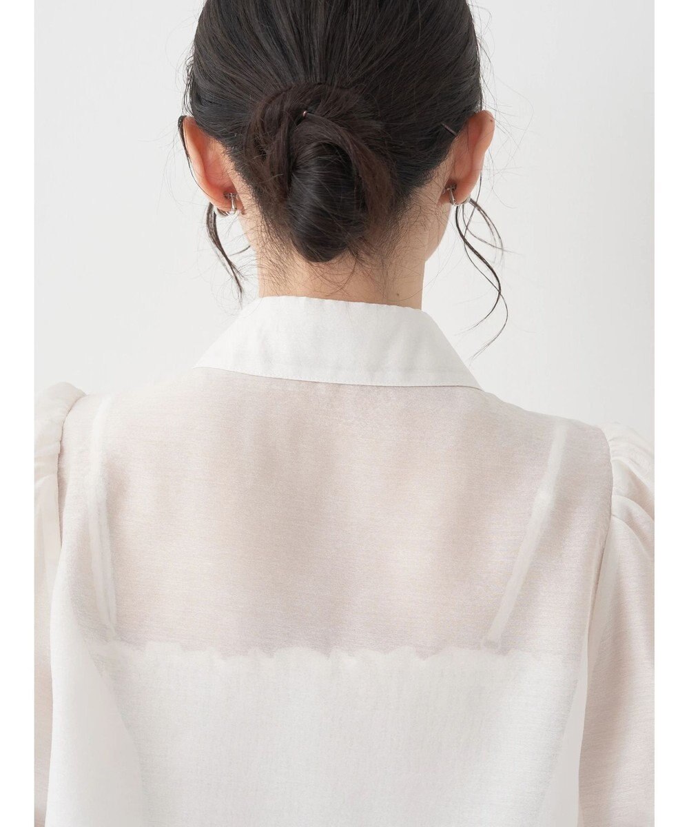 earth music&ecology ＳＥＴ２点シアークロップドシャツ×シャーリングタンク 