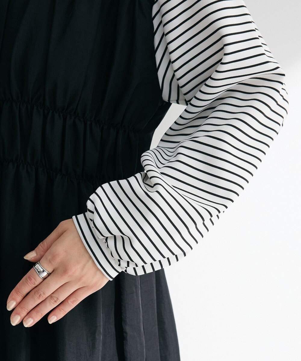 Green Parks シャーリングドッキングワンピース 