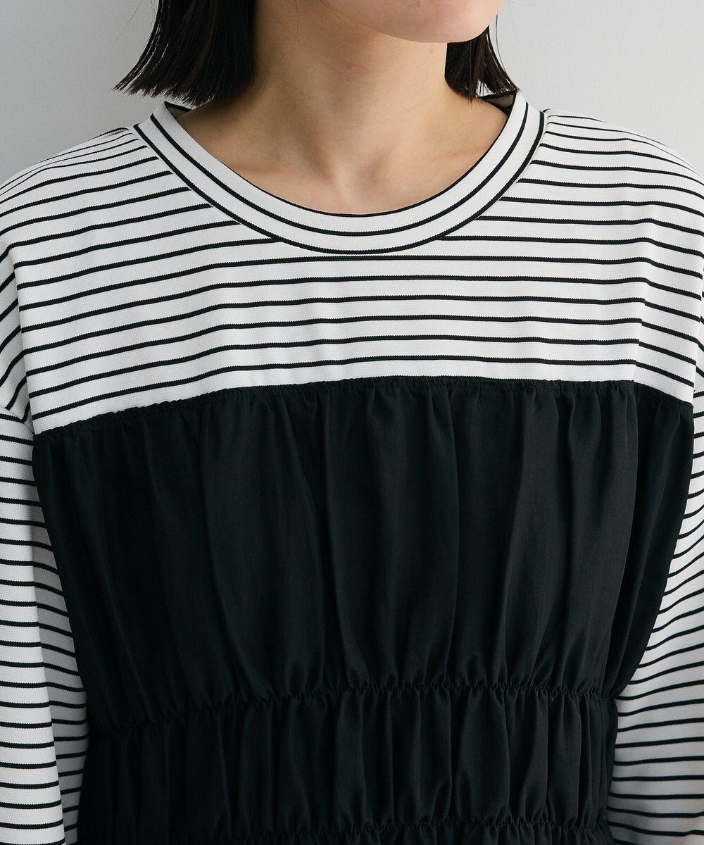 Green Parks シャーリングドッキングワンピース 