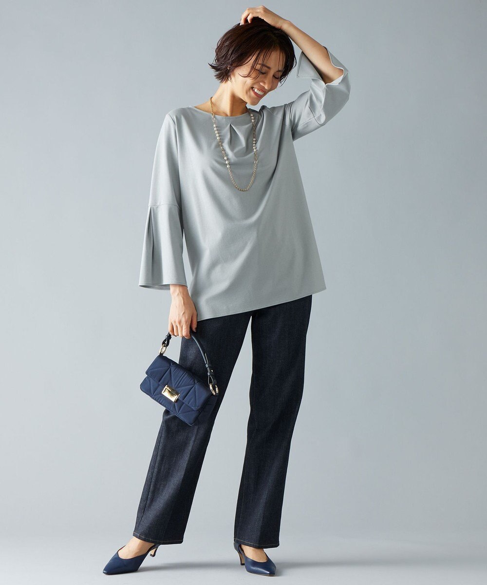 自由区 S 【洗える】エッセンシャルポンチクルーネック カットソー 