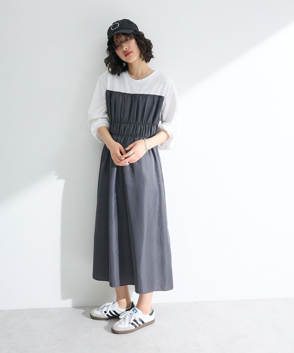 Green Parks シャーリングドッキングワンピース 