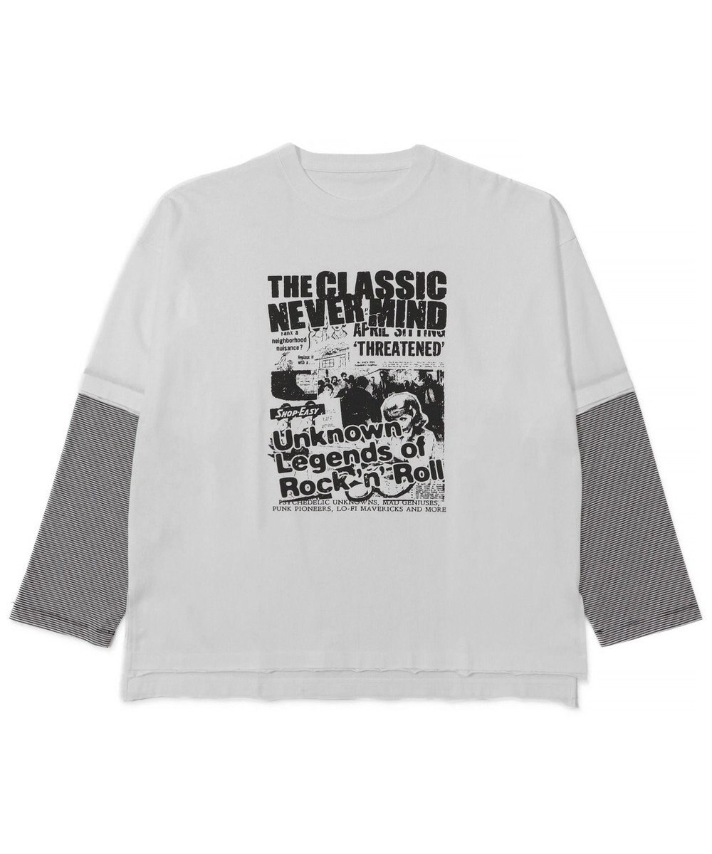 WEGO フェイクレイヤードグラフィックT（LS） 