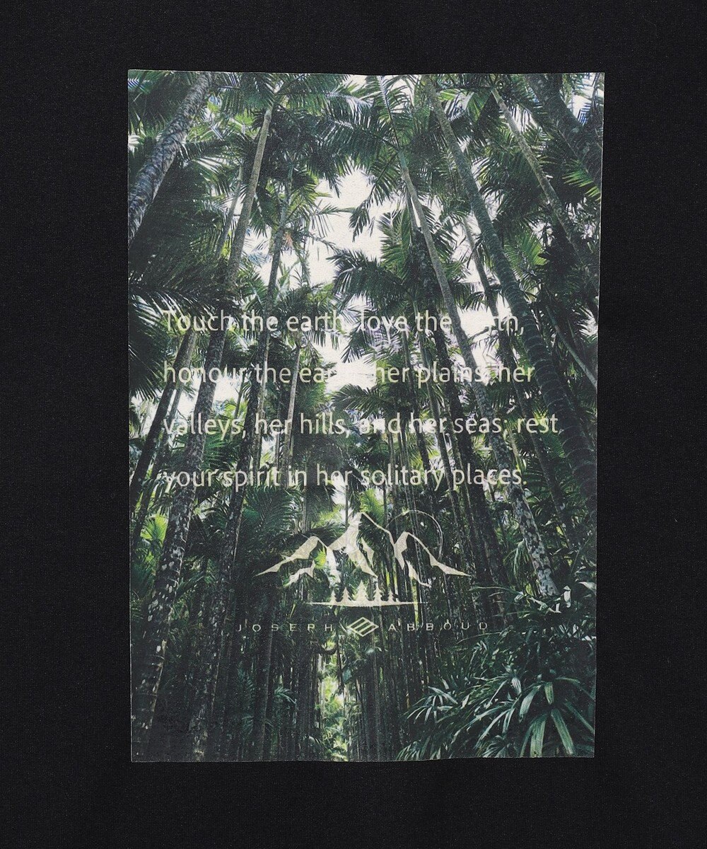 JOSEPH ABBOUD MOUNTAIN 【吸水速乾/消臭性】デオドライ天竺 フォトプリント Ｔシャツ 