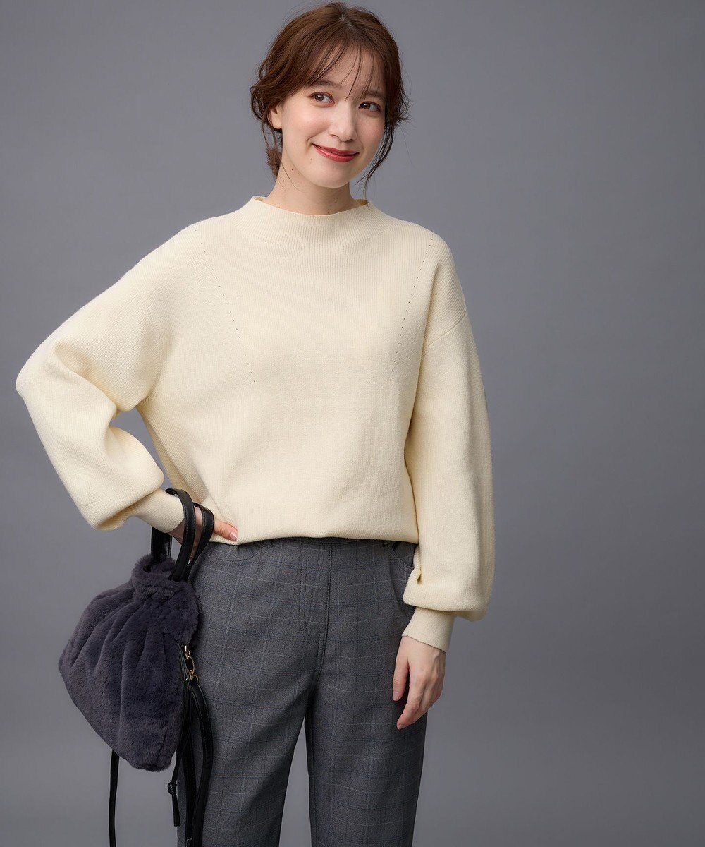 ANY 【洗濯機可能/8色展開】ソフトタッチポリエステルニット 