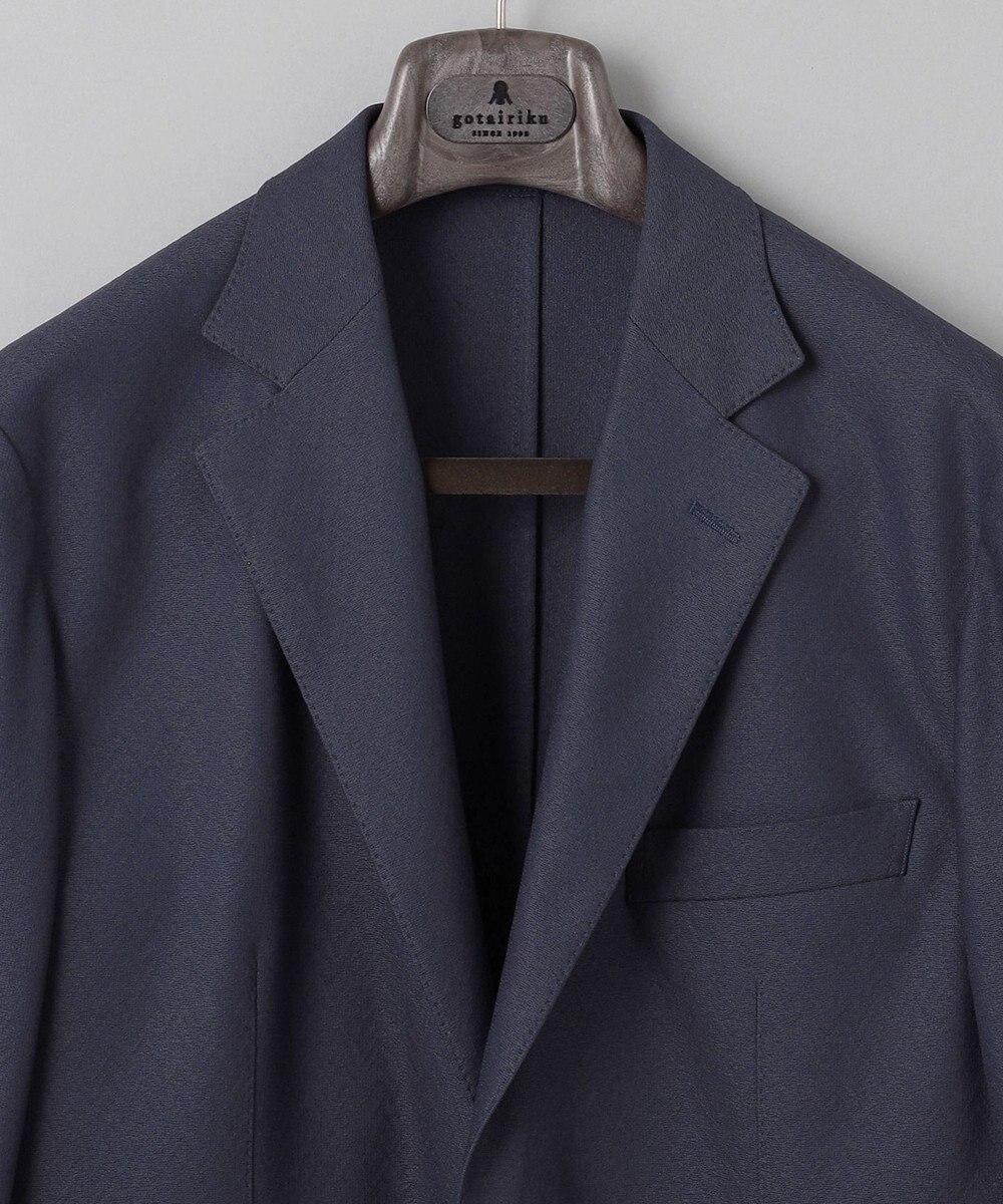 GOTAIRIKU 【通気性/ストレッチ/洗える】エアレースジャケット_ヘリンボーン柄 