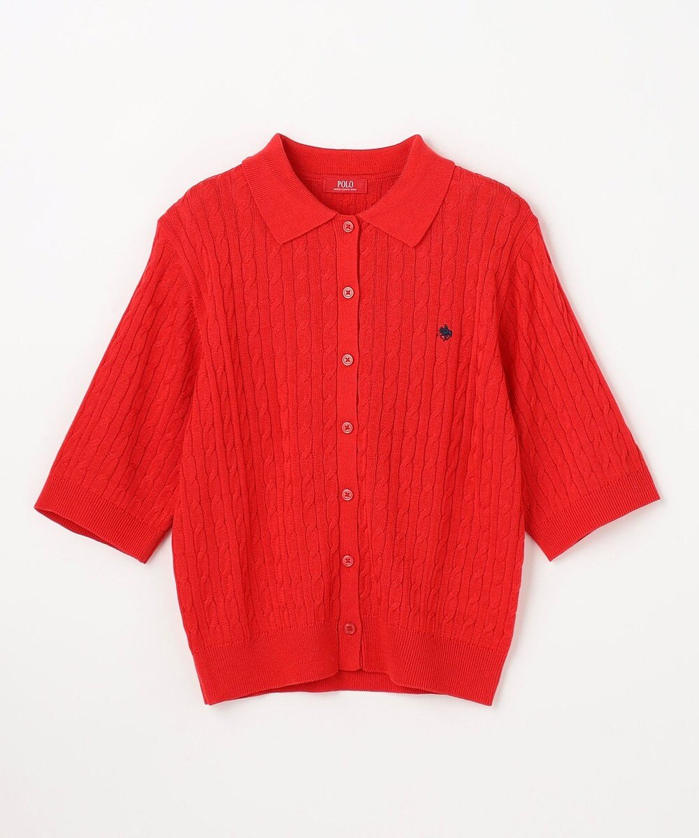 ANY 【POLO BCS別注】ケーブルニットポロ 