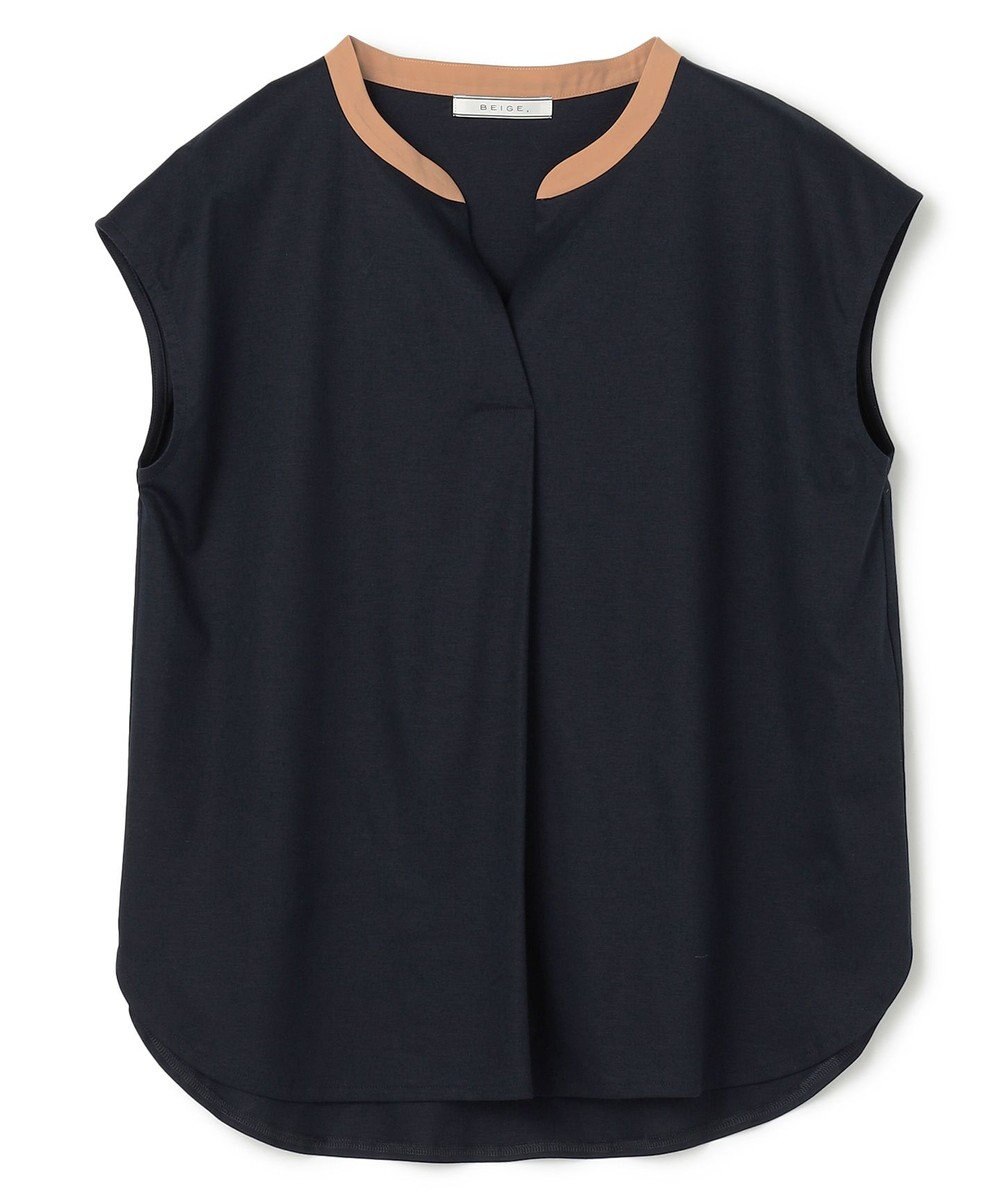 BEIGE， 【WEB限定】AUBIN / バイカラートップス 