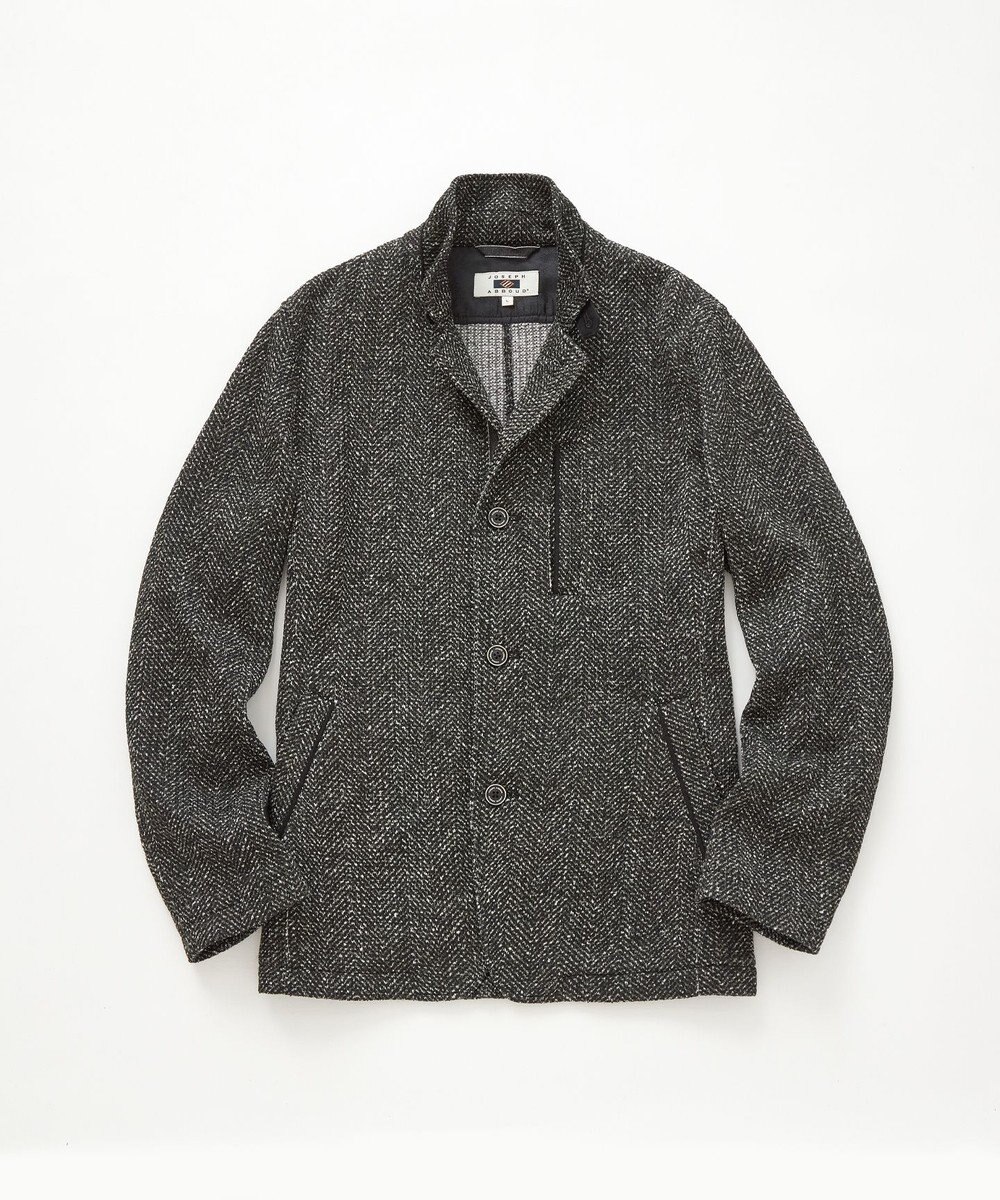 JOSEPH ABBOUD 【洗える】ツィーディーフリース ブルゾン 