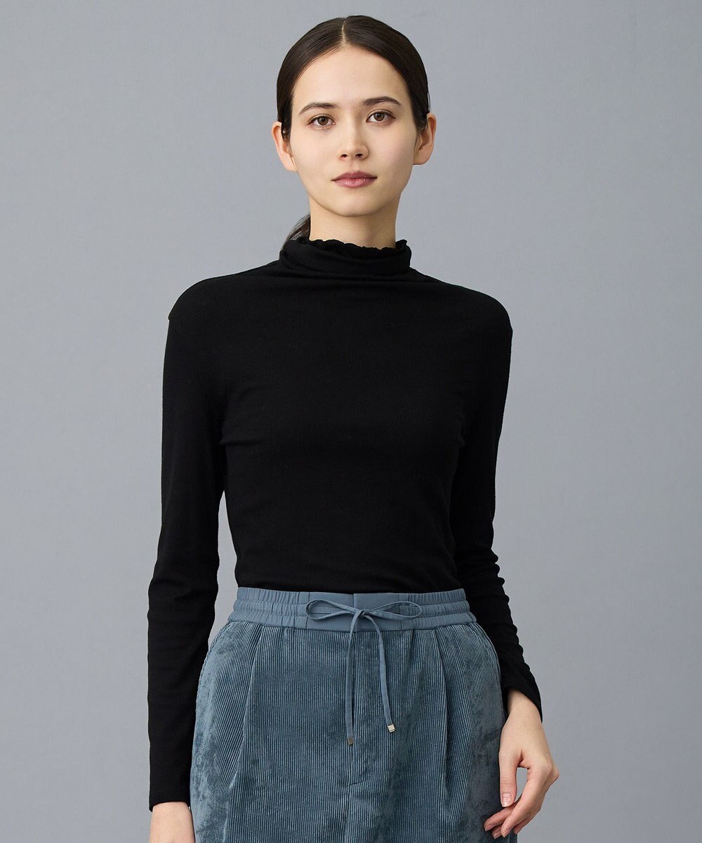 自由区 L ベアテレコボトルネック カットソー 