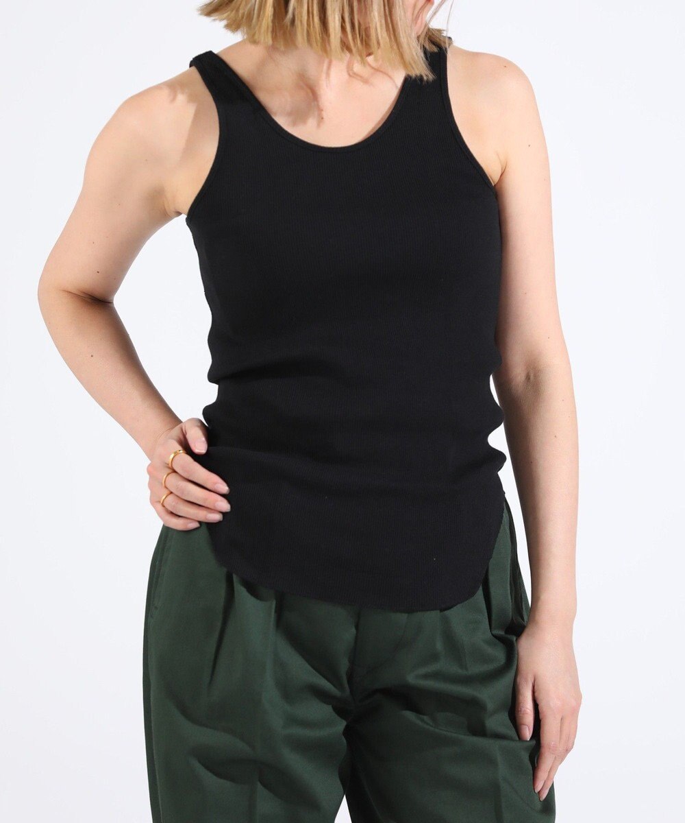 LENO BACK TO FRONT TANK TOP　前後着用可能テレコタンクトップカットソー 