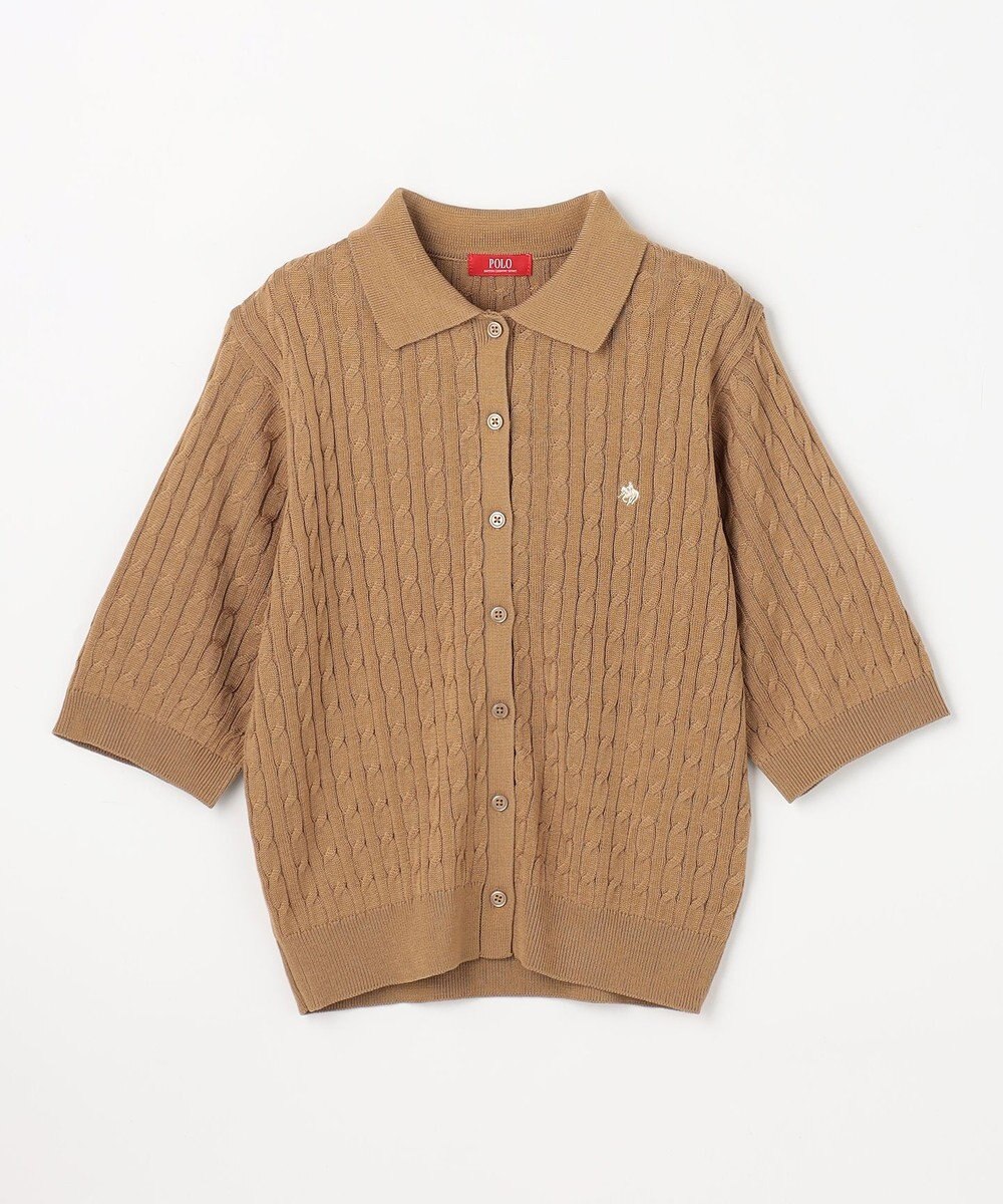 ANY 【POLO BCS別注】ケーブルニットポロ 