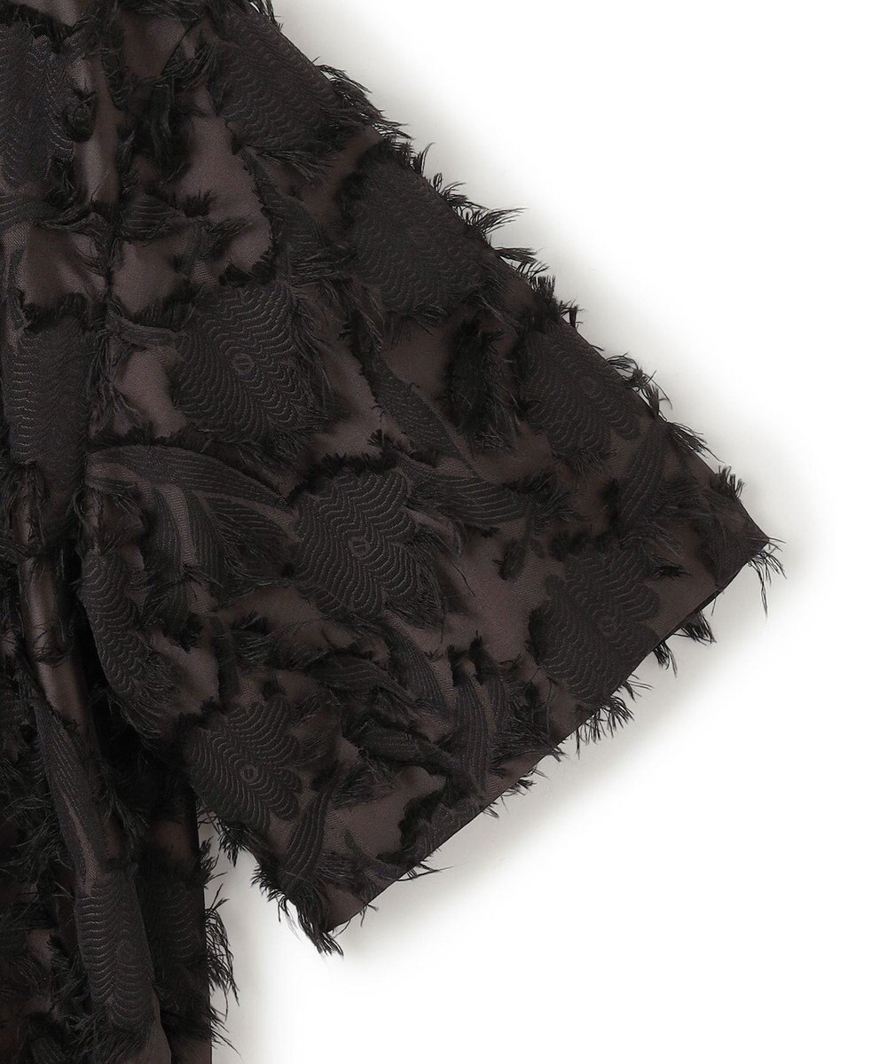 ICB 【洗える】 ヘアリーシアージャカード ブラウス 