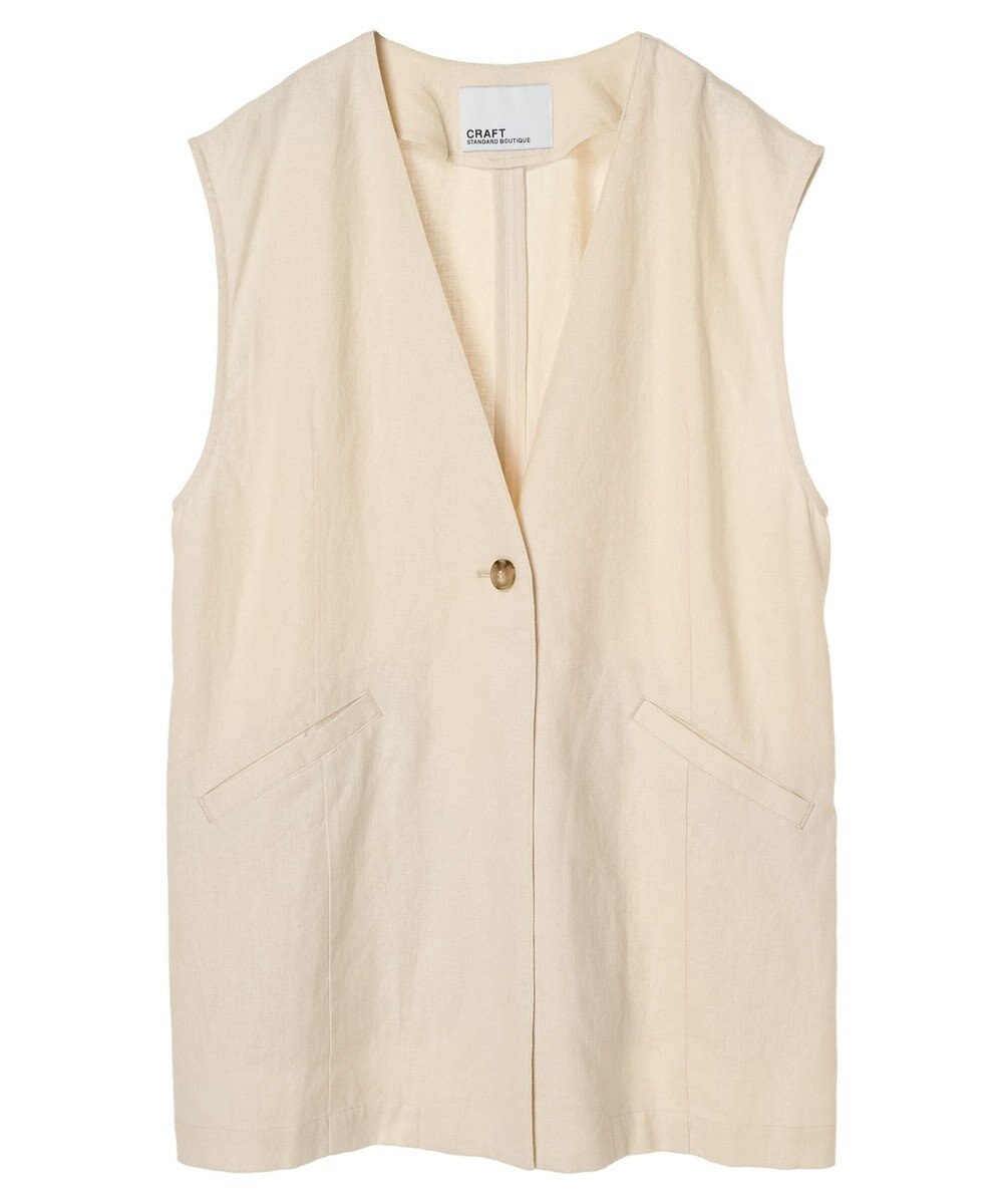 CRAFT STANDARD BOUTIQUE 【キナリノ別注】リネンレーヨンジレベスト 