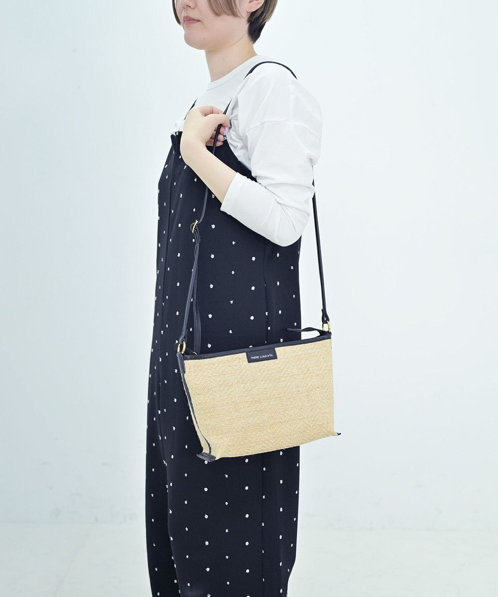 Hekhèr Le Style de Vie 【日本製 】ジュート×牛革 ショルダーバッグ 