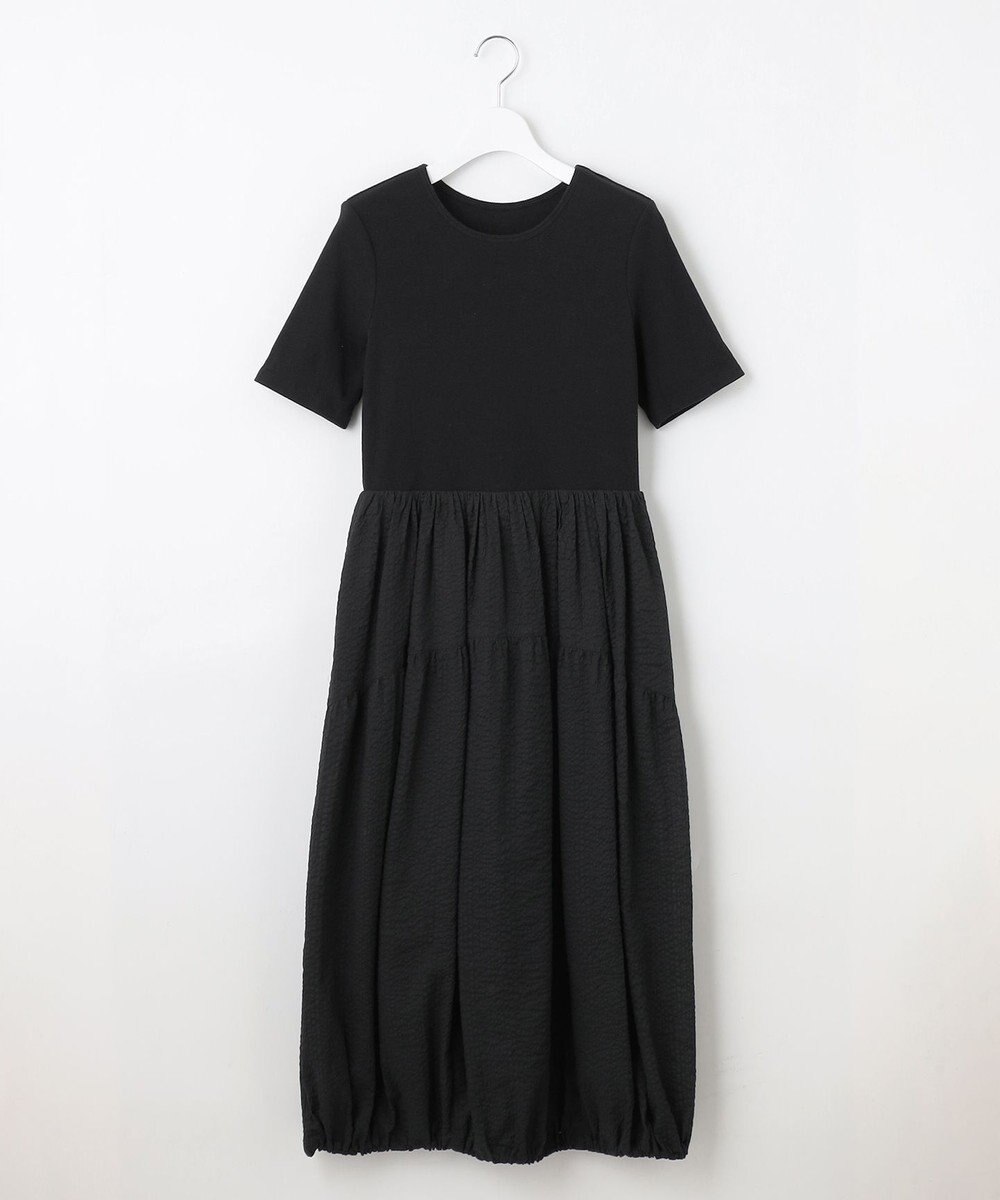 23区 L 【SLOW/一部店舗限定】コットンローンウェーブ バルーン ワンピース 