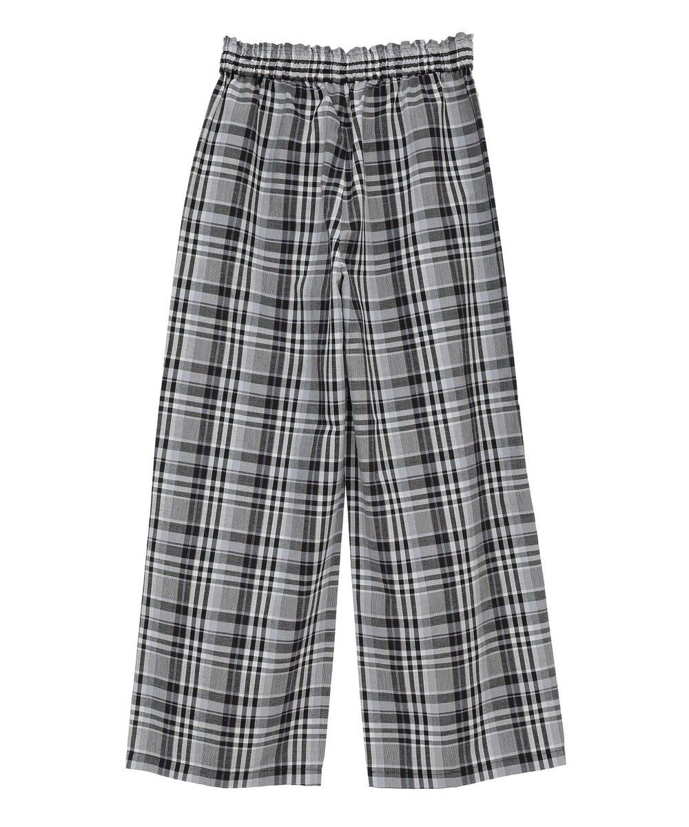 Green Parks 綿麻混イージーワイドパンツ 