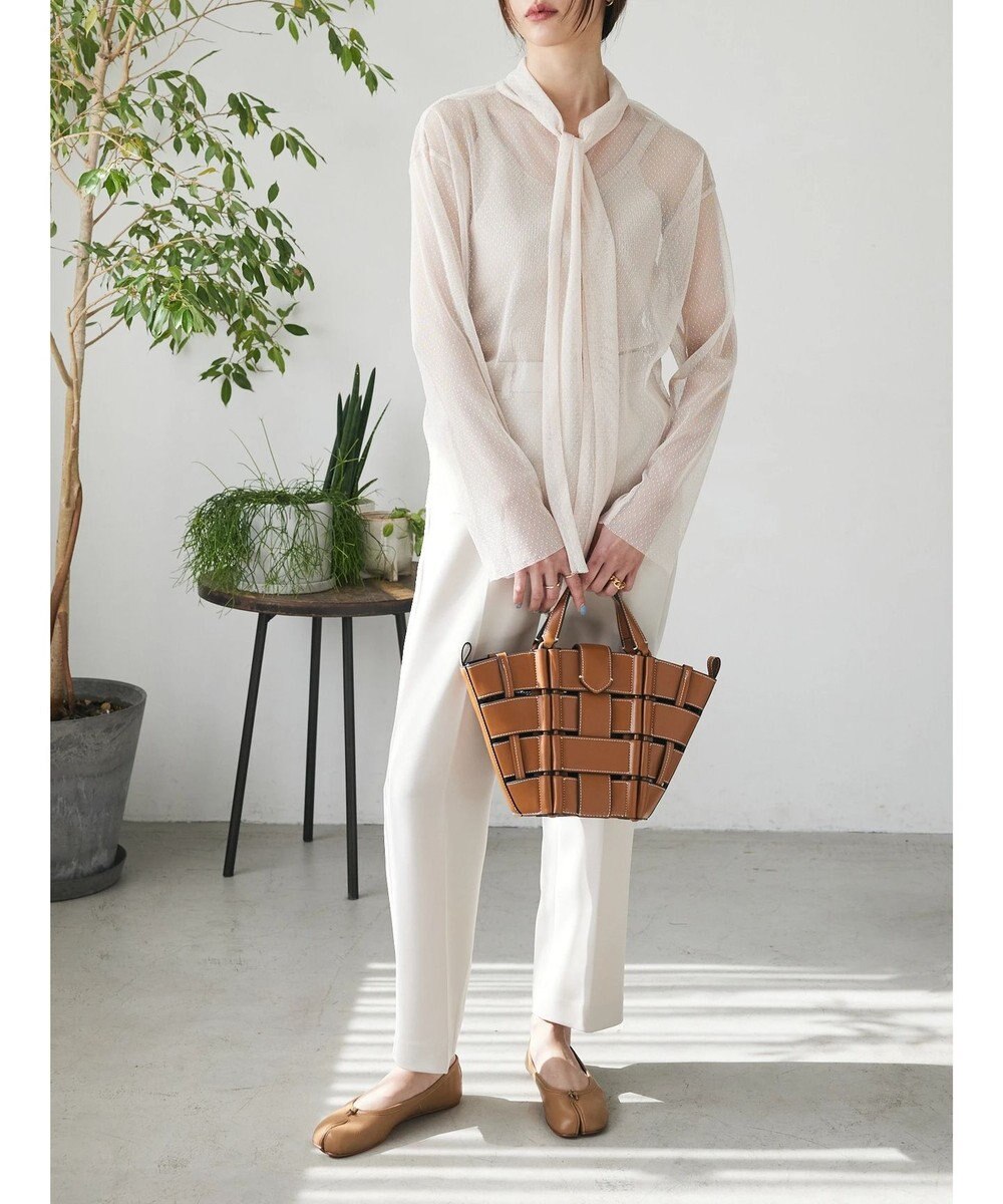 Green Parks AnriettMusee ドットチュール２ＷＡＹボウタイブラウス 