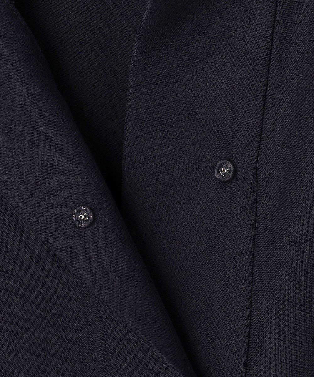 UNFILO 【セットアップ着用可/セレモニー】ドライダブルクロス スキッパーブラウス 