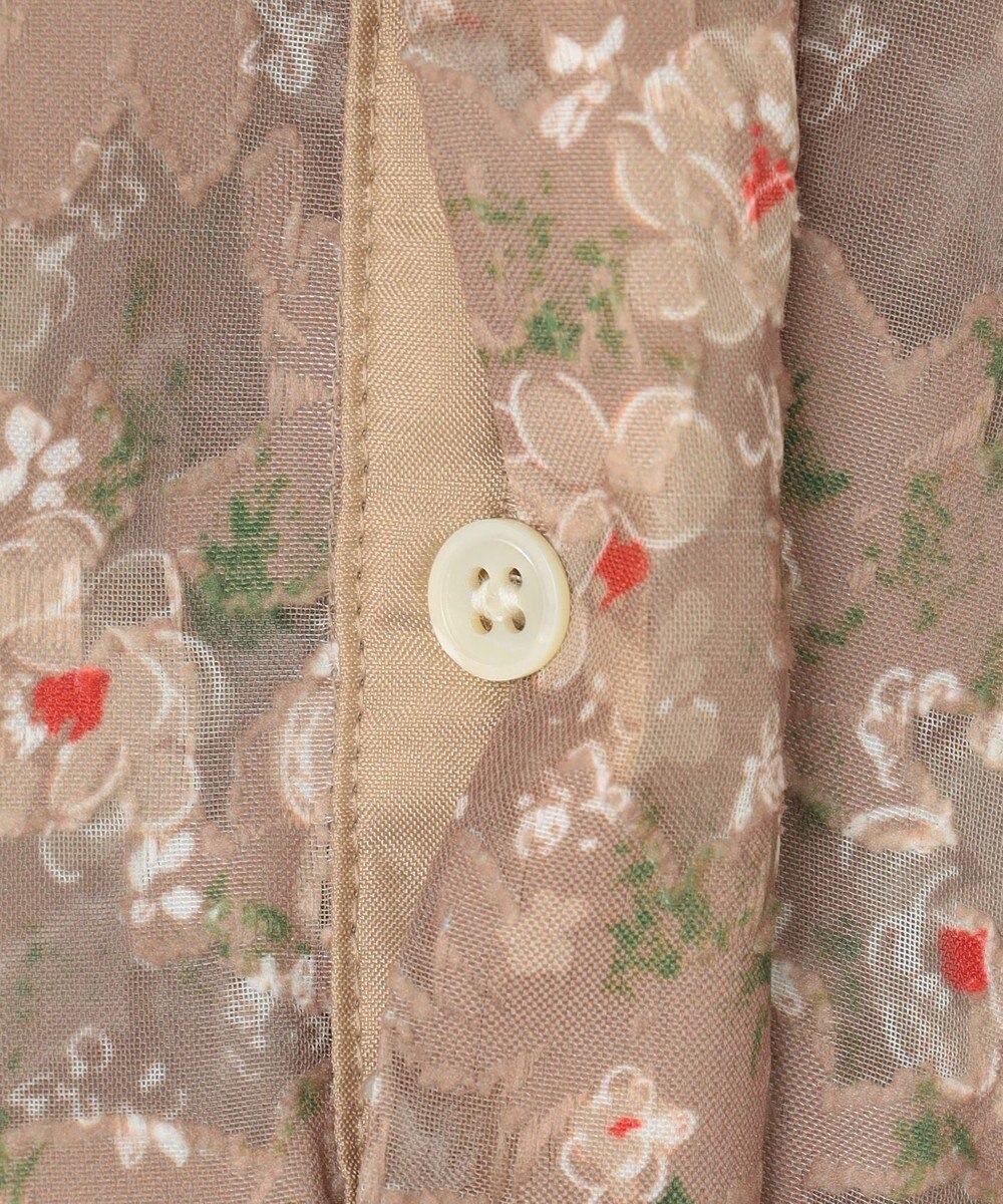 組曲 S 【WEB限定】フラワーボーダージャガードプリント ワンピース 