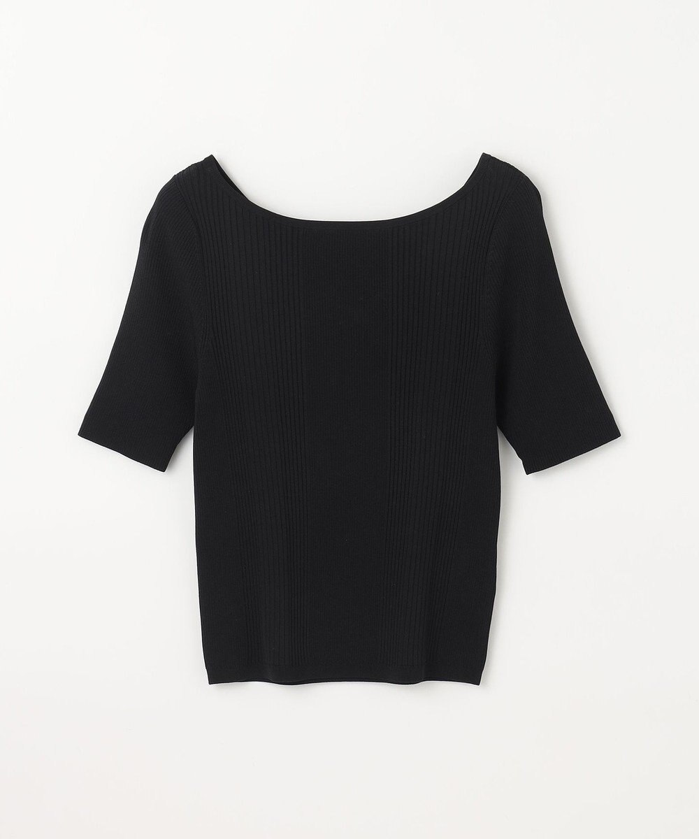 GRACE CONTINENTAL リブカシュクールニットトップ 