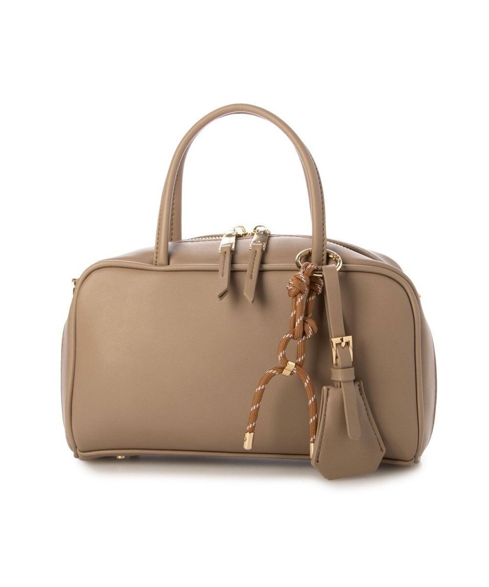 UNBILLION カシュカシュ cachecache / チャーム付横長ボストン 