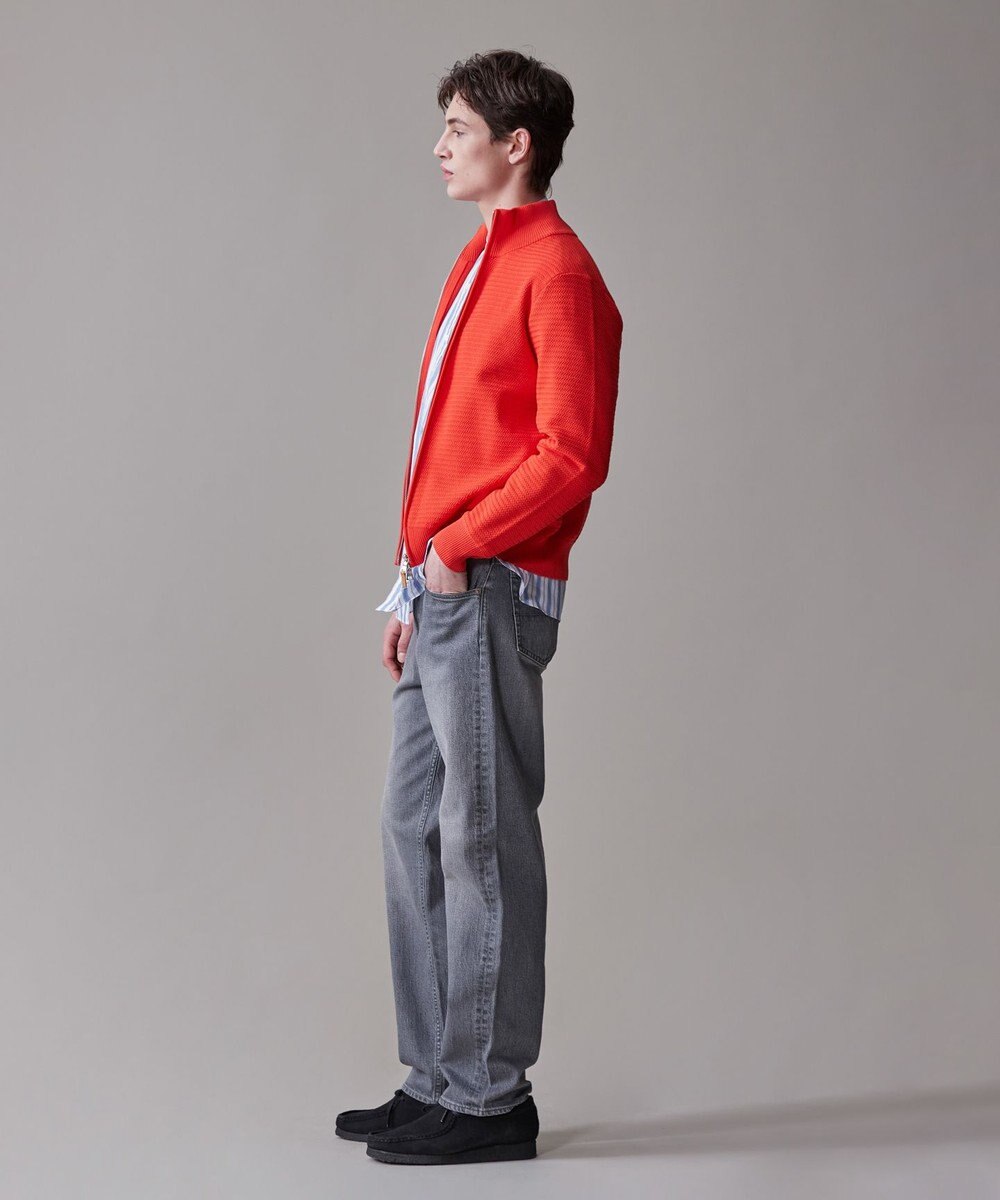 J.PRESS MEN 【KING SIZE】ハイツイストヘリンボン フルジップカーディガン 