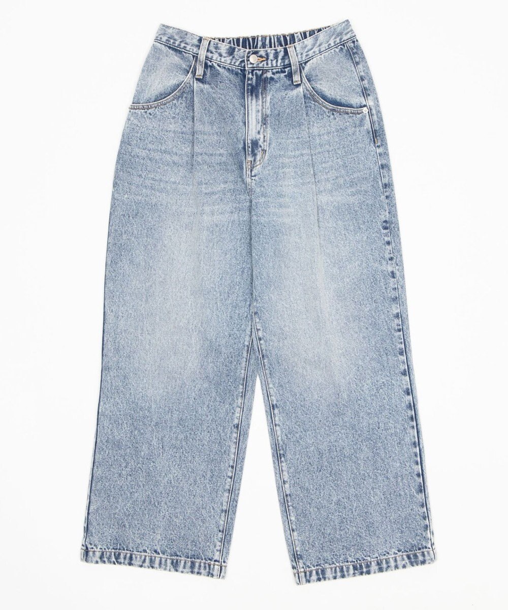 WEGO タックワイドストレートデニム 