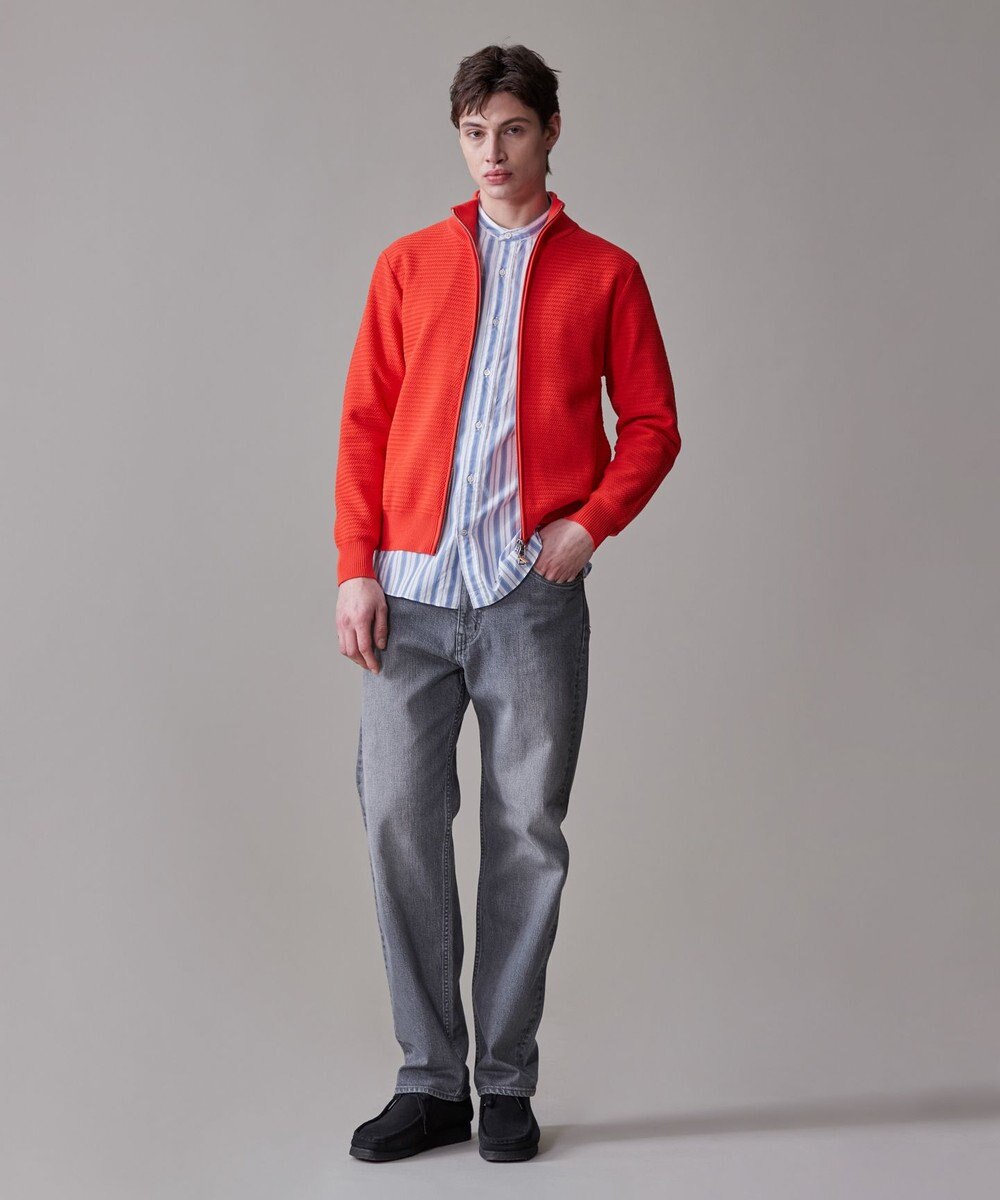 J.PRESS MEN 【KING SIZE】ハイツイストヘリンボン フルジップカーディガン 