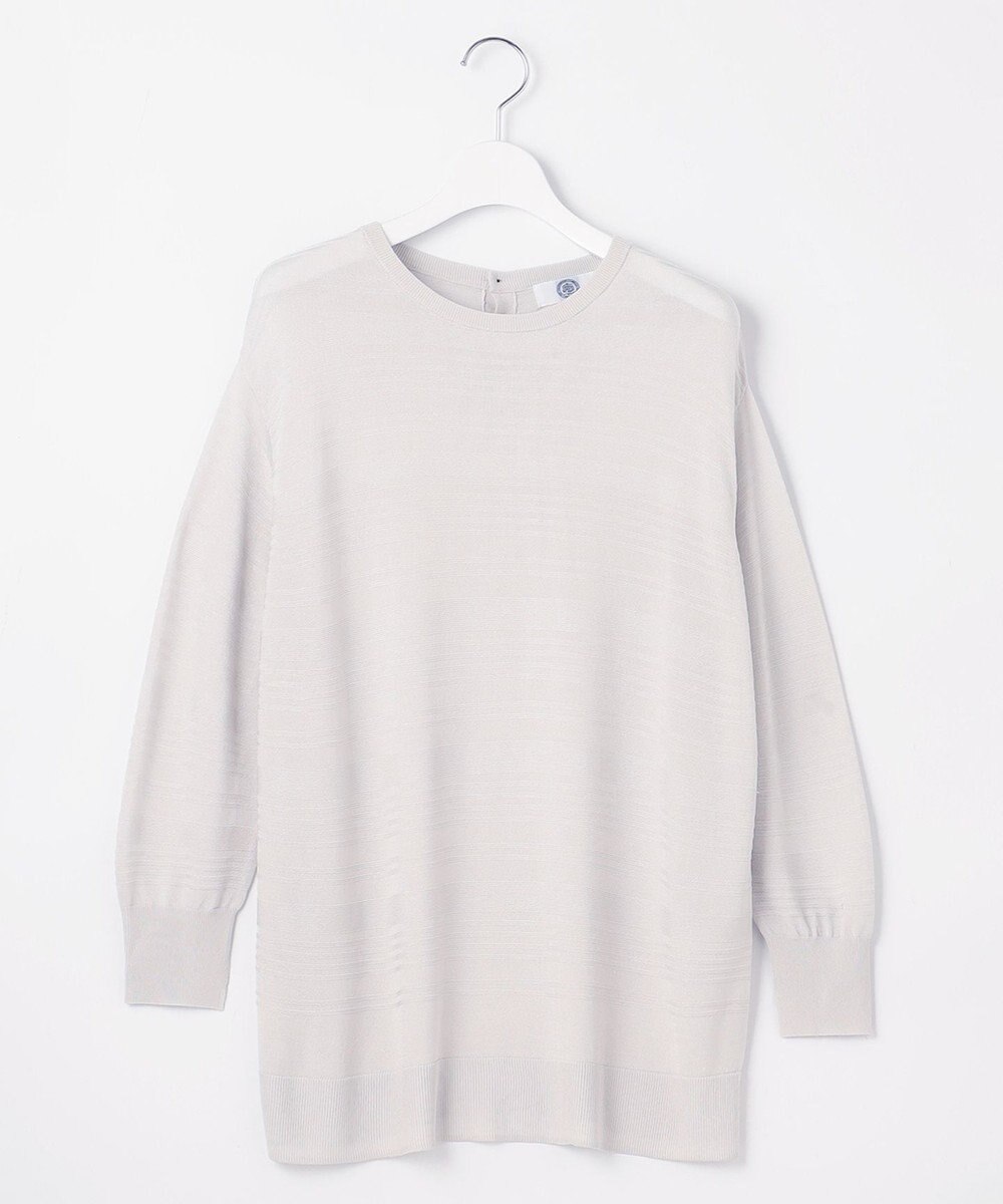 J.PRESS LADIES 【WEB限定カラーあり・洗える】SILKY RAYON STRETCH ボーダー ニット 