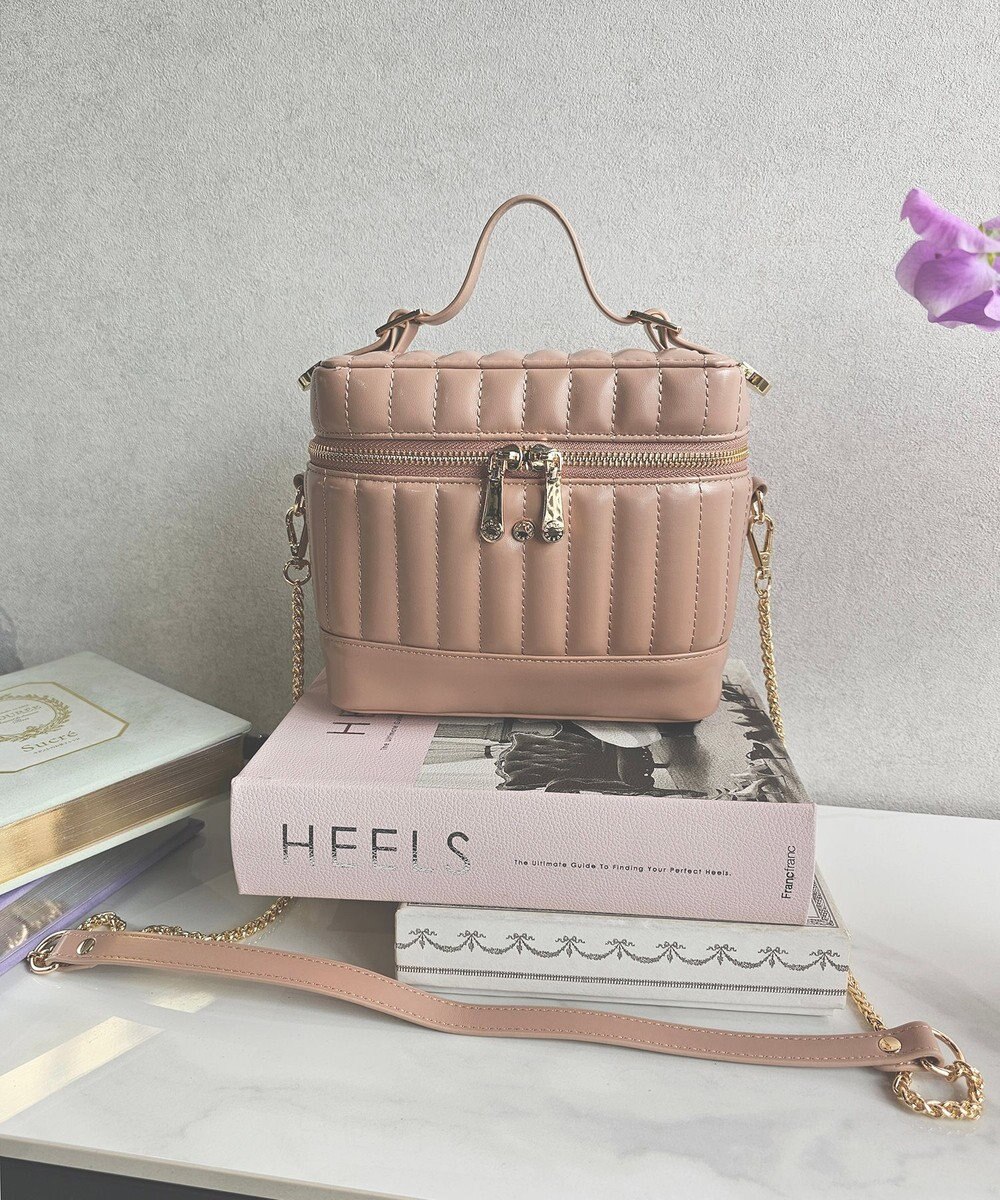 style code 【MERCURYDUO/マーキュリーデュオ】ストライプキルティング　バニティミニショルダーバッグ 