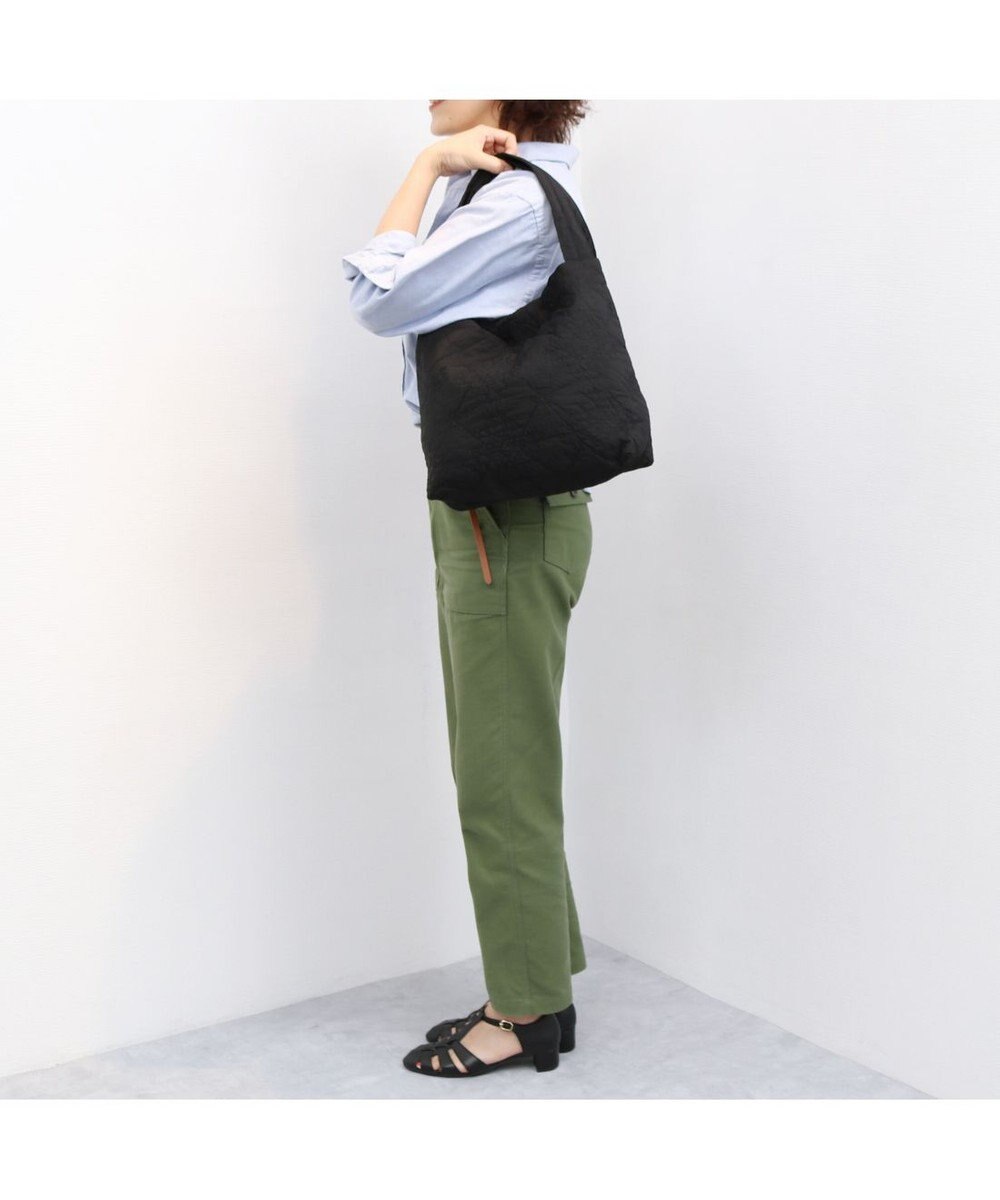 UNBILLION カシュカシュ cachecache / オルテガ柄キルト肩入れトートバッグ 