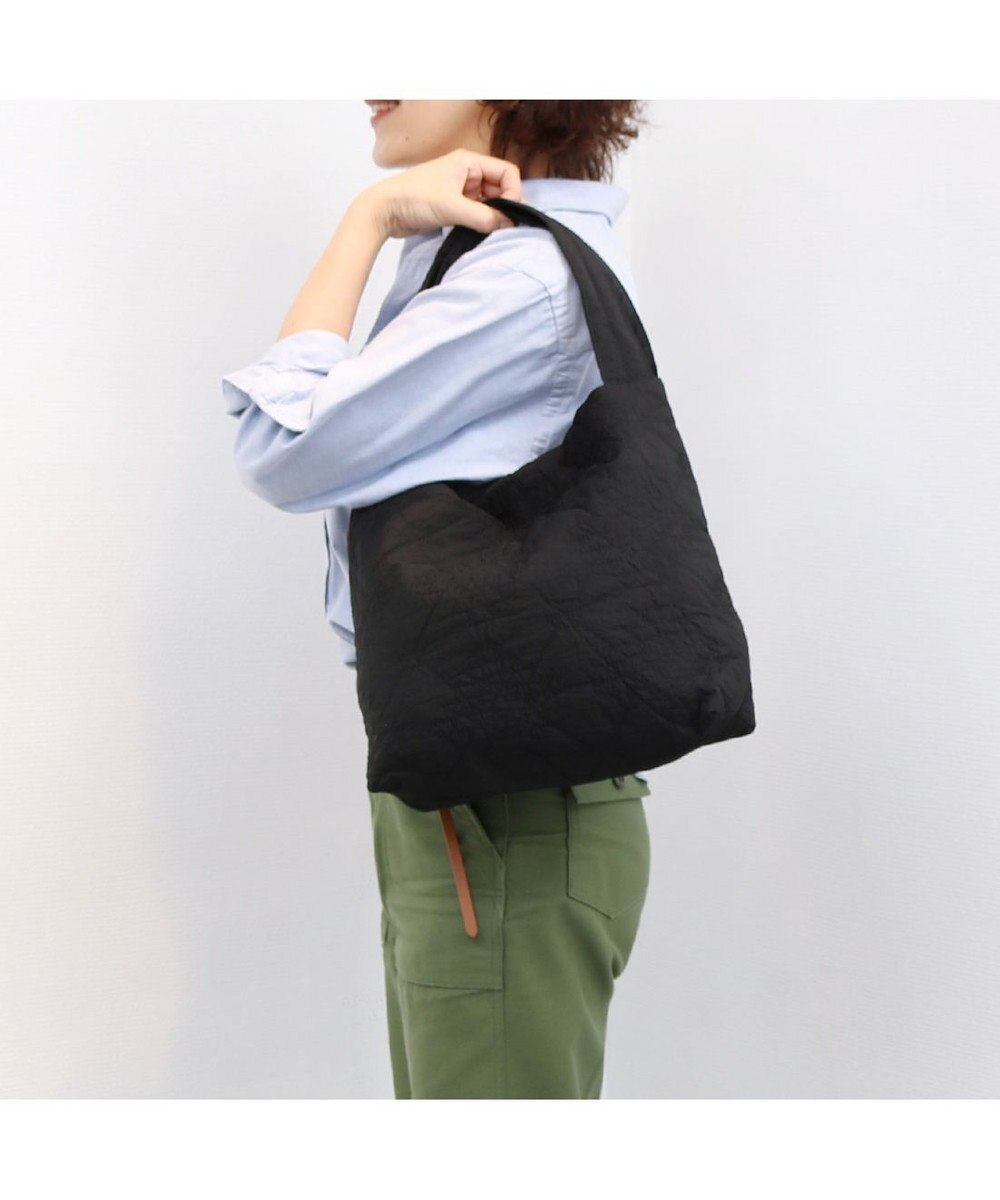 UNBILLION カシュカシュ cachecache / オルテガ柄キルト肩入れトートバッグ 