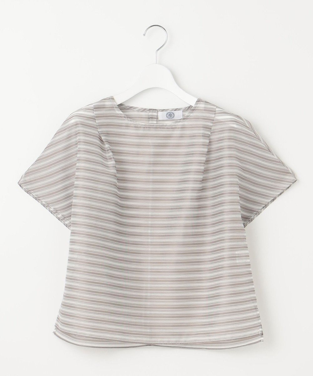 J.PRESS LADIES L シアーボーダーツイン カットソー 