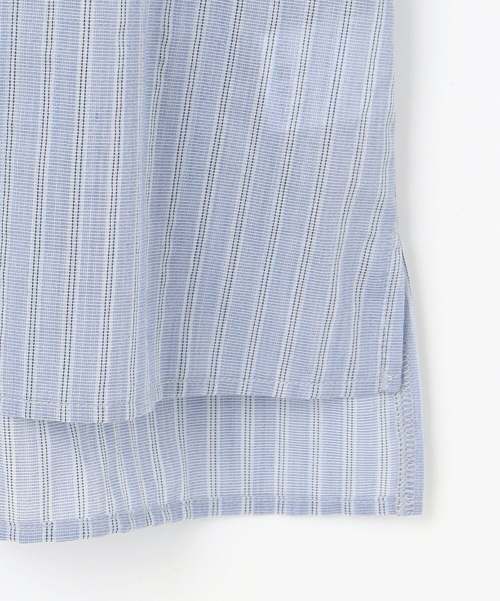 J.PRESS LADIES 【洗える】シアーピンストライプ ブラウスライク カットソー 