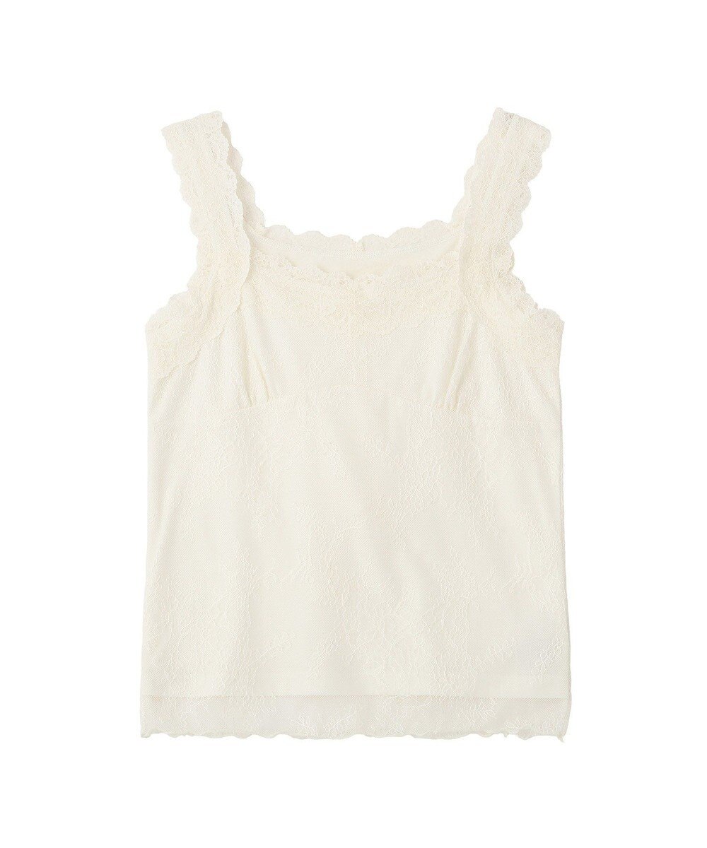 earth music&ecology 総レースホルターネックキャミソール 
