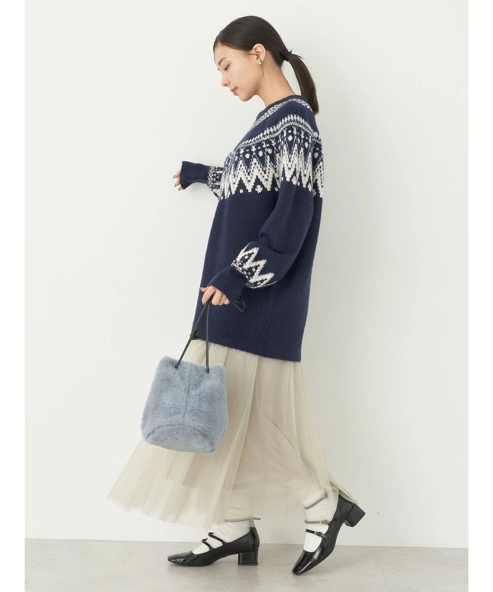 earth music&ecology オーロララメノルディックチュニック 