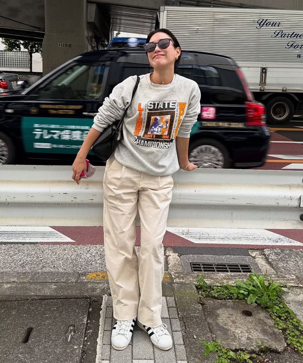 LENO CORDUROY TROUSERS　コーデュロイタックパンツ 