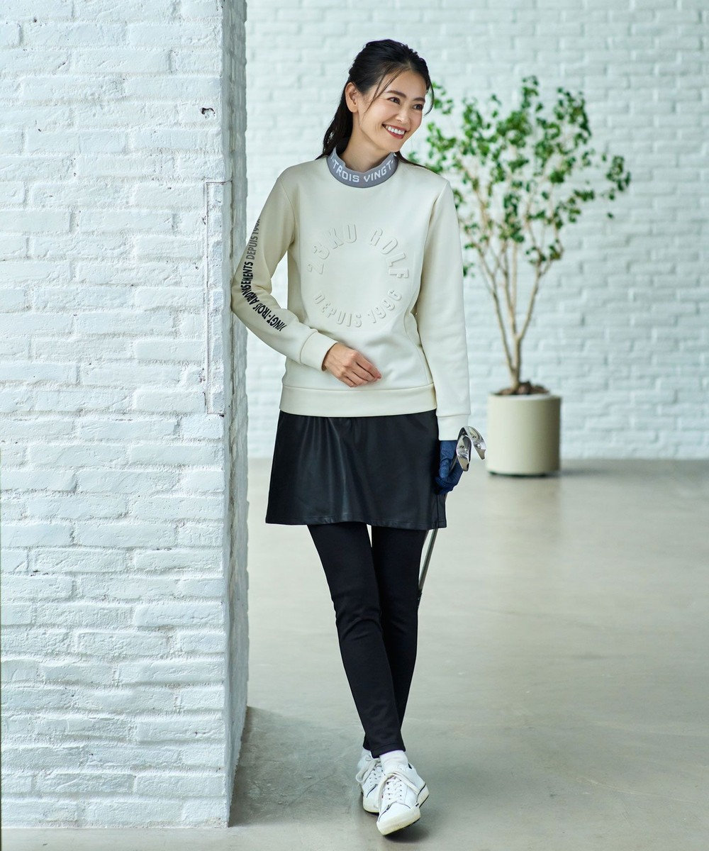 23区GOLF 【WOMEN】ストレッチ 裏フリース ストレッチ性抜群 優しい肌ざわり 