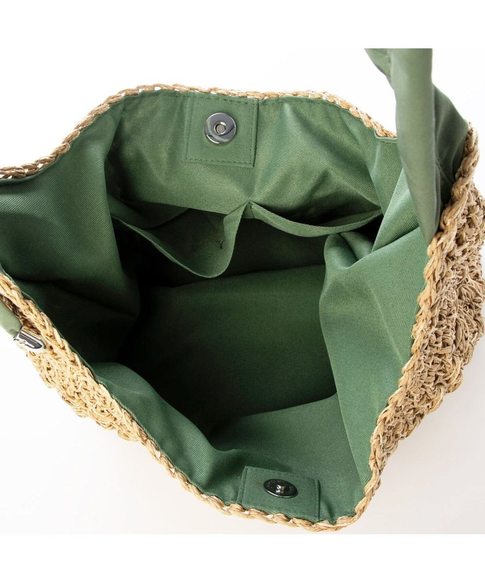 UNBILLION カシュカシュ cachecache / ドロストギャザーハンドル柄編2wayトート 