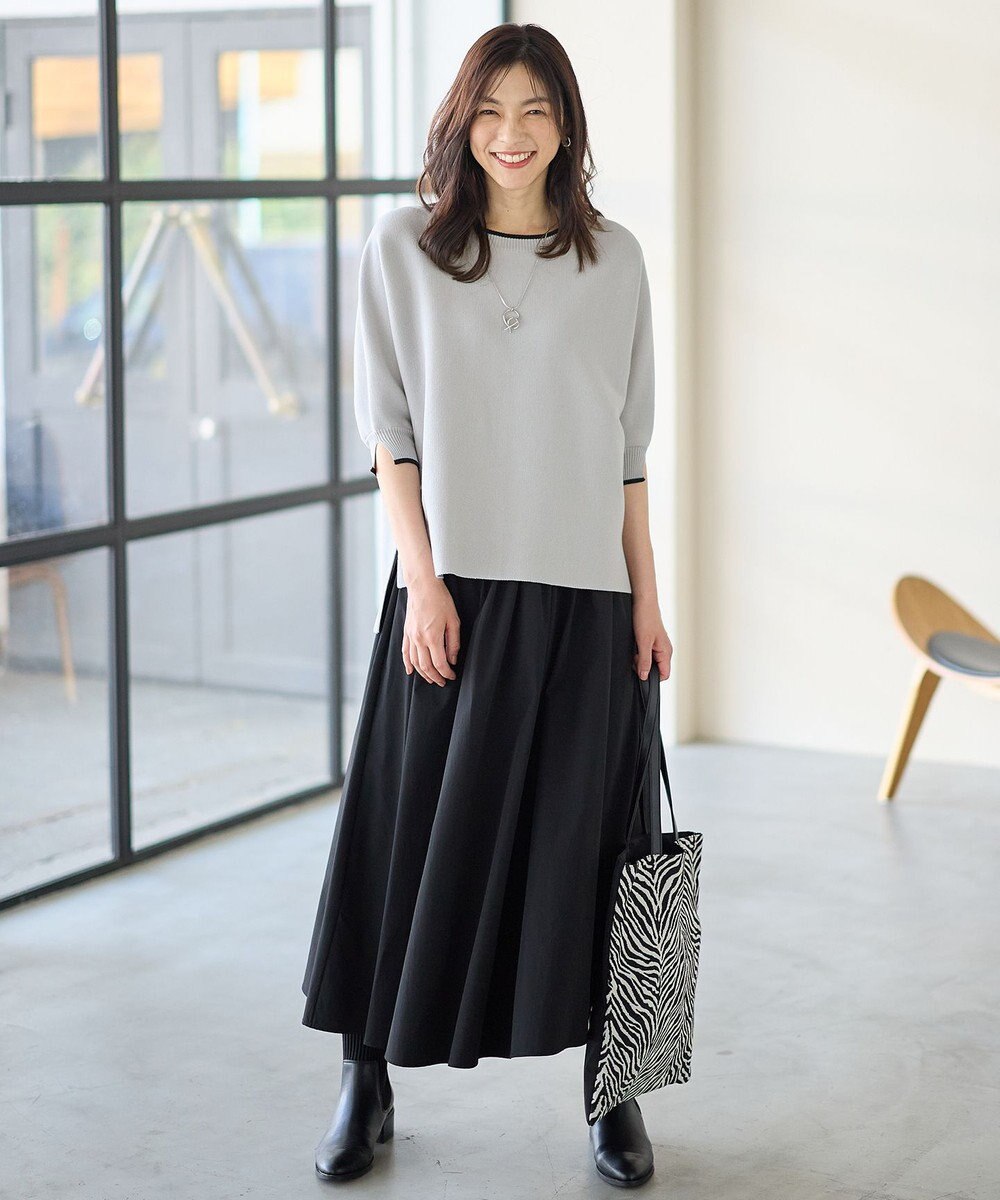 ANY 【A4サイズ収納可】ゼブラジャガード柄トートバッグ 