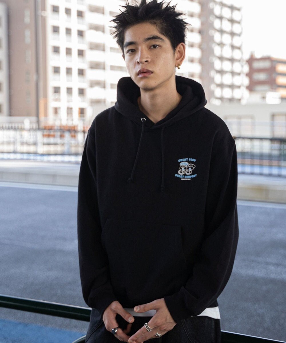 WEGO リラックスフィットTHEBOYグラフィックパーカー 