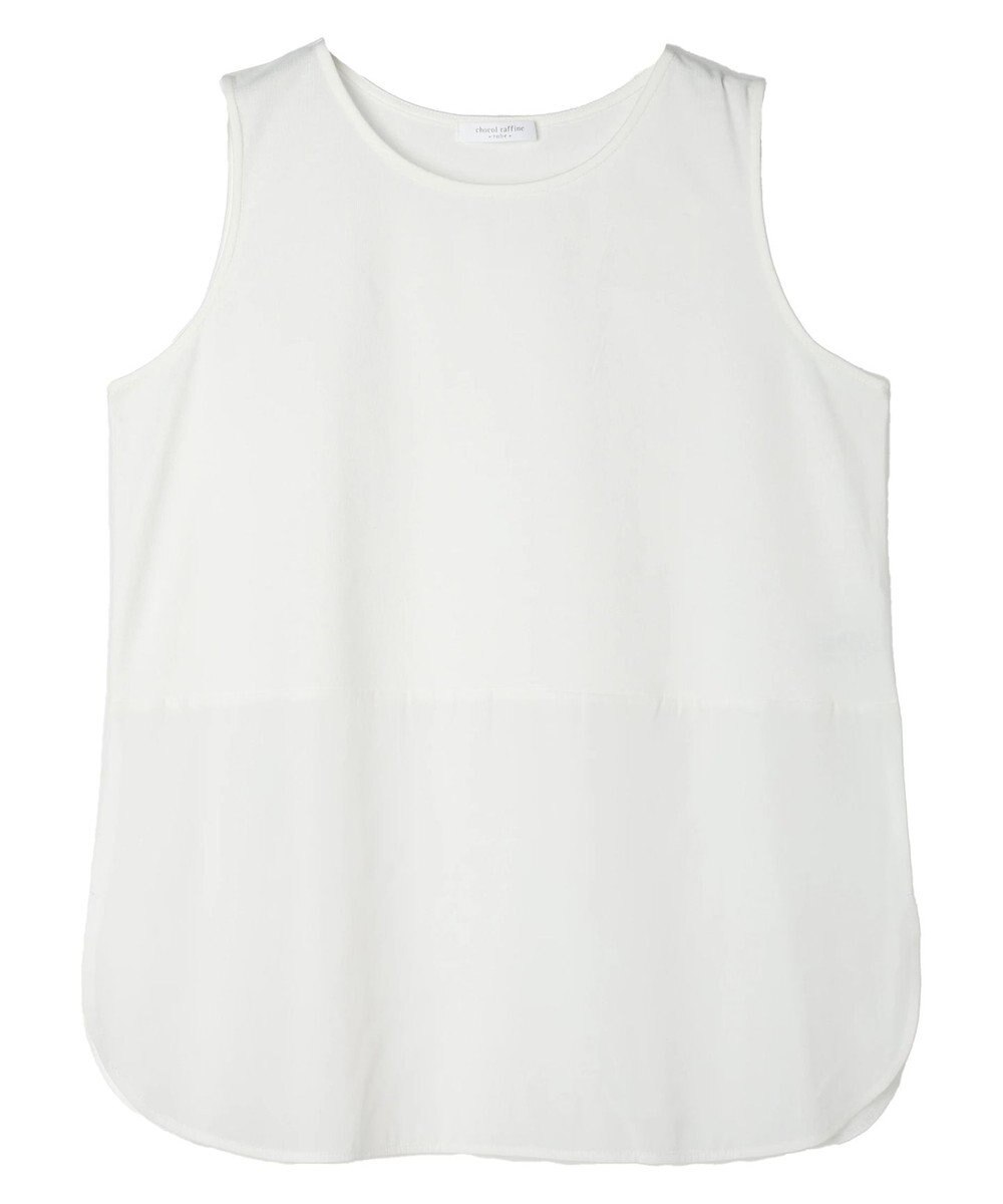 Green Parks ノースリーブドッキングホワイトインナー 