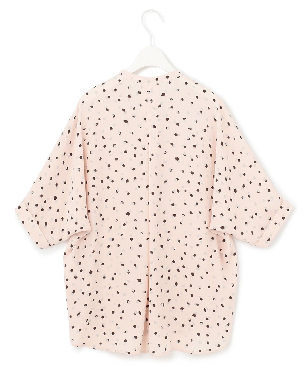 ICB 【WEB限定カラーあり・洗える】Back Satin Amunzen キーネックブラウス 