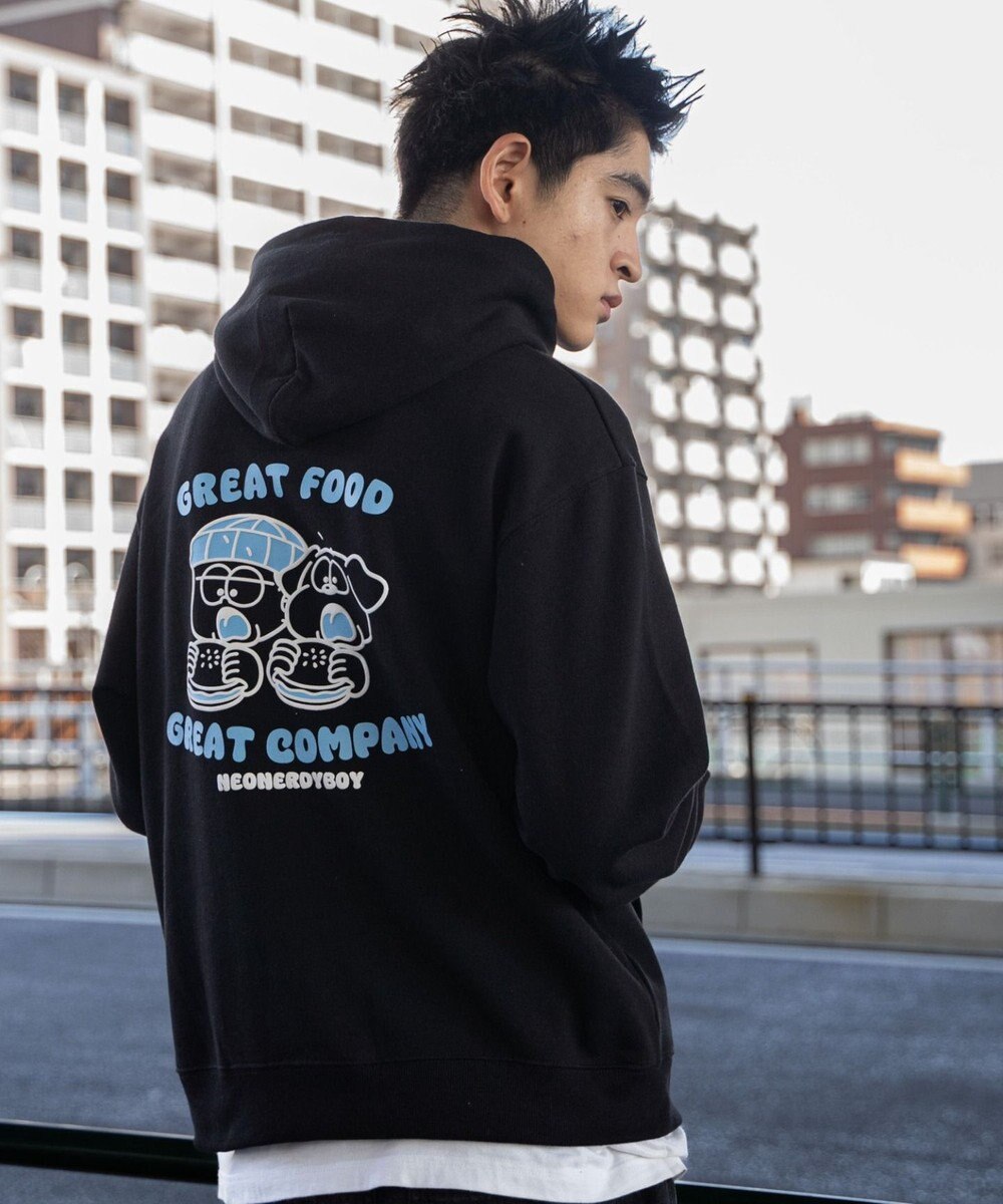 WEGO リラックスフィットTHEBOYグラフィックパーカー 