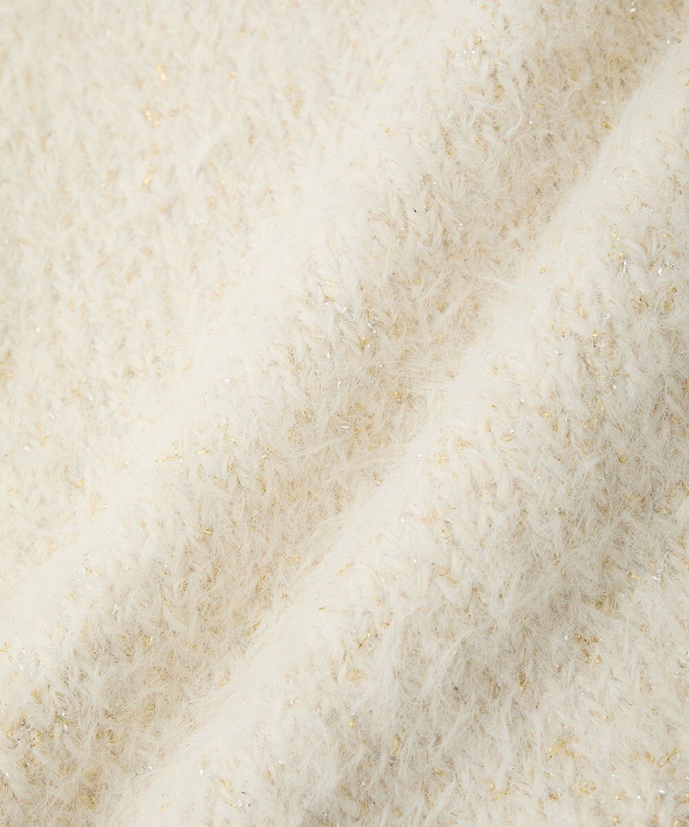 earth music&ecology ミックスカラーラメニットカーディガン 