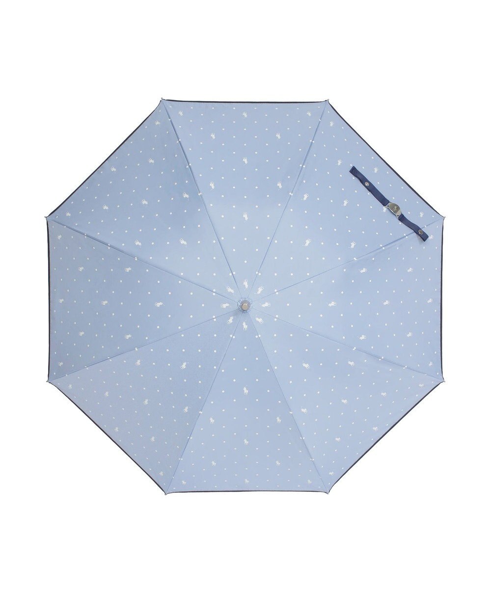 MOONBAT POLO RALPH LAUREN（ポロ ラルフローレン）晴雨兼用日傘 ドット 長傘 遮光率100％ 遮熱 UV 